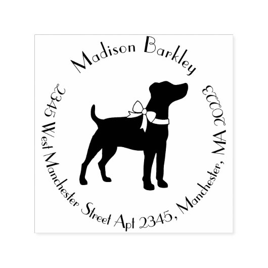Jack Russell Terrier Dog Puppy Zelfinktende Stempel (Design)