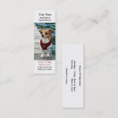 Jack Russell Terrier Dog Rescue Bladwijzer Biz Car Mini Visitekaartje (Voorkant / Achterkant)