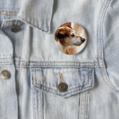 JACK RUSSELL TERRIER DOG RONDE BUTTON 5,7 CM (In situ)