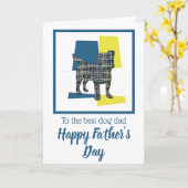 Jack Russell Terrier Dog TriColor Father Day Kaart (Gele Bloem)