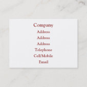 JACK RUSSELL TERRIER DOG VISITEKAARTJE (Achterkant)