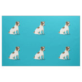Jack Russell Terrier Dog , zitting Stof (Fat Quarter)