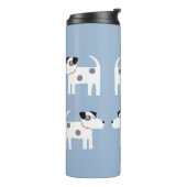 Jack Russell Terrier Dogs Custom Name Thermosbeker (Gedraaid links)