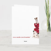 Jack Russell Terrier: een Schattige Valentijn-ontw Feestdagen Kaart (Achterkant)