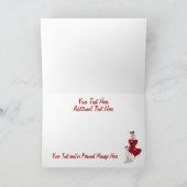 Jack Russell Terrier: een Schattige Valentijn-ontw Feestdagen Kaart (Binnen)