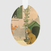 Jack Russell Terrier en Golden Retriever Holiday Ornament (voorkant)