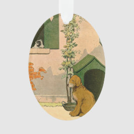 Jack Russell Terrier en Golden Retriever Holiday Ornament