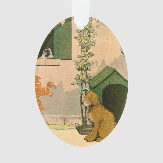 Jack Russell Terrier en Golden Retriever Holiday Ornament (voorkant)