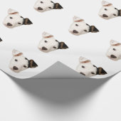 Jack Russell Terrier Face Dog Pet Cadeaupapier (Hoek)