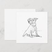 Jack Russell Terrier Feestdagenkaart (Voorkant / Achterkant)