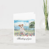 Jack Russell Terrier Folded Note Card Notitiekaartje (Voorkant)