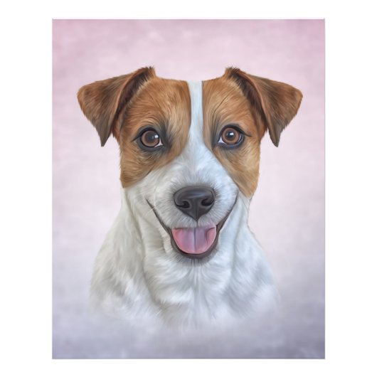 Jack Russell Terrier Foto Afdruk (Voorkant)