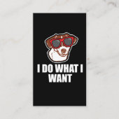 Jack Russell Terrier Funny Dog Gift Visitekaartje (Voorkant)