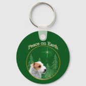 Jack Russell Terrier (gebroken) Peace Sleutelhange Sleutelhanger (Voorkant)
