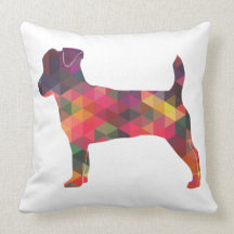 Jack Russell Terrier Geometric Pattern Silhouette