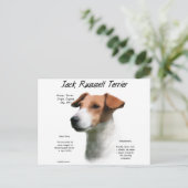 Jack Russell Terrier Geschiedenis Briefkaart (Staand voorkant)