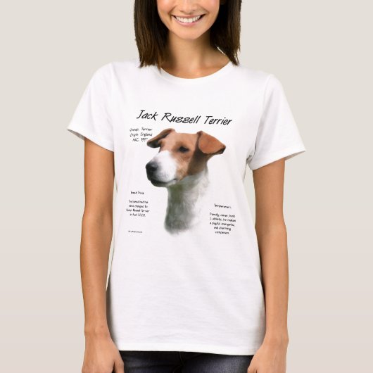Jack Russell Terrier Geschiedenis T-shirt (Voorkant)