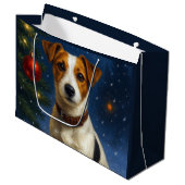Jack Russell Terrier Gift Bag Groot Cadeauzakje (Voorkant Gekanteld)