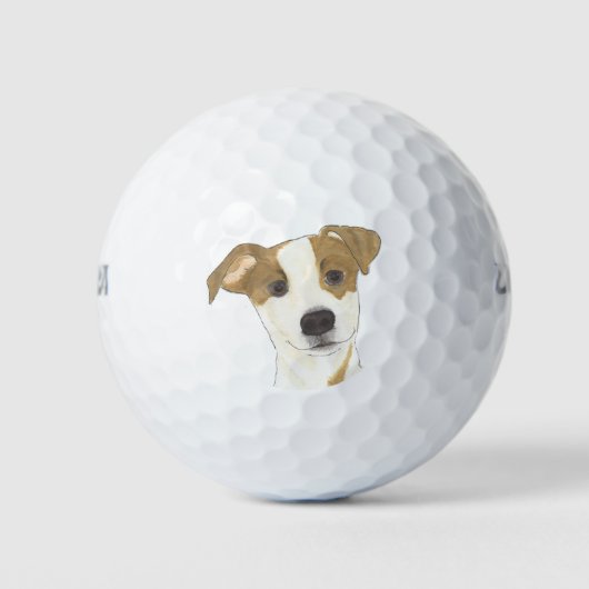Jack Russell Terrier Golfballen (Voorkant)