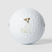 Jack Russell Terrier Golfballen (Voorkant)