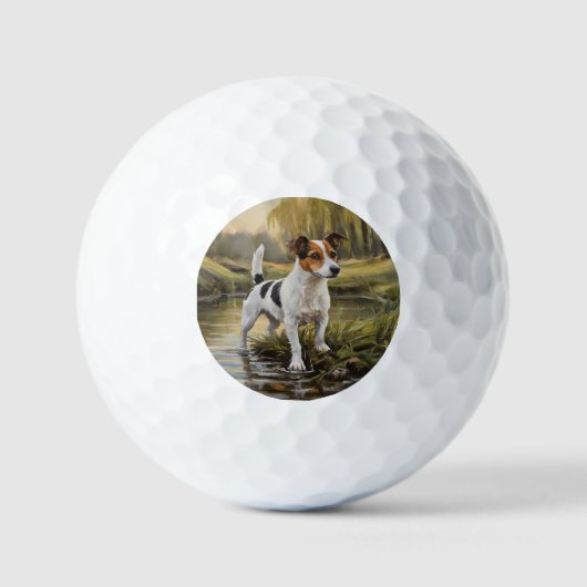Jack Russell Terrier Golfballen (Voorkant)