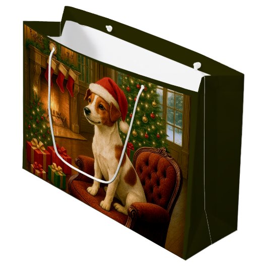 Jack Russell Terrier  Groot Cadeauzakje (Voorkant Gekanteld)