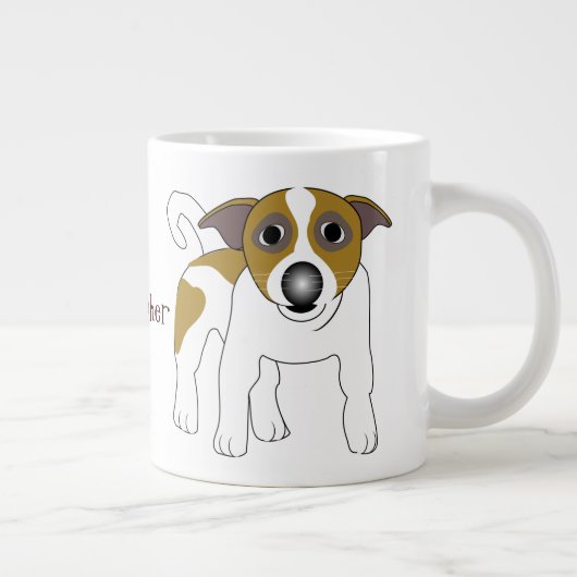 Jack Russell Terrier Grote Koffiekop (Rechts)