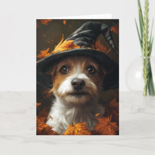 Jack Russell Terrier Halloween Feestdagen Kaart