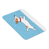 Jack Russell Terrier - Happy Winter Snow Dog Magneet (Rechterzijde)