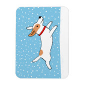 Jack Russell Terrier - Happy Winter Snow Dog Magneet (Verticaal)