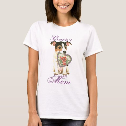 Jack Russell Terrier Heart mama T-shirt (Voorkant)