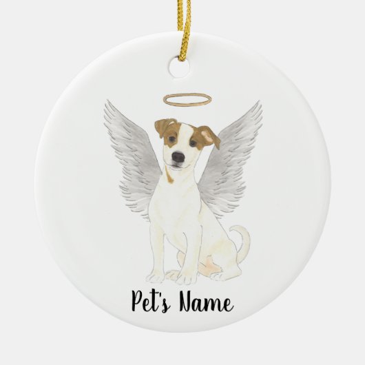 Jack Russell Terrier Herdenkingsmonument Keramisch Ornament (Voorkant)