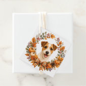 Jack Russell Terrier Herfstkrans Bedankjes Labels (In situ)