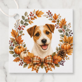 Jack Russell Terrier Herfstkrans Bedankjes Labels