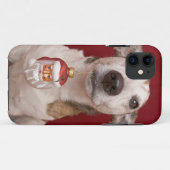 Jack Russell Terrier Holding kerstversiering Case-Mate iPhone Case (Achterkant (horizontaal))