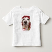 Jack Russell Terrier Holding kerstversiering Kinder Shirts (Voorkant)