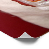 Jack Russell Terrier Holding kerstversiering Poster (Hoek)