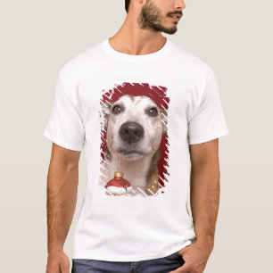 Jack Russell Terrier Holding kerstversiering T-shirt