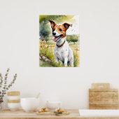 Jack Russell Terrier - Hond Art Print (Keuken)