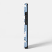 Jack Russell Terrier Hond Blauw iPhone Hoesje (Linkerkant)