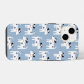 Jack Russell Terrier Hond Blauw iPhone Hoesje (Achterkant horizontaal)