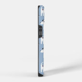 Jack Russell Terrier Hond Blauw iPhone Hoesje (Rechterkant)