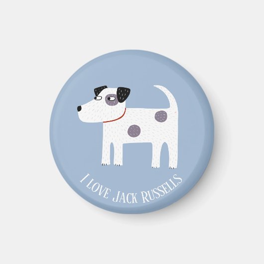 Jack Russell Terrier Hond Eigen Tekst Magneet (Voorkant)
