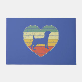 Jack Russell Terrier Hond Hart Valentijnsdag Pupp Deurmat