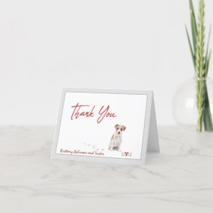 Jack Russell Terrier hond personaliseren bot Bedankkaart