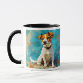 Jack Russell Terrier Hond Portret Mok (Links)