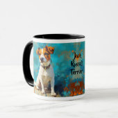 Jack Russell Terrier Hond Portret Mok (Voorkant links)