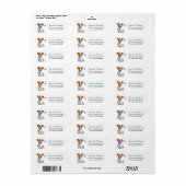 Jack Russell Terrier Hond Vlinder Wonder Etiket (Full Sheet)