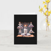 Jack Russell Terrier Hond Zen Momenten Met Jack Ru Kaart (Gele Bloem)