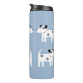 Jack Russell Terrier Honden Aangepaste Naam Thermosbeker (Geroteerd rechts)